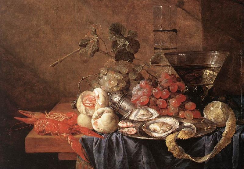 Jan Davidsz. de Heem Fruits and Pieces of Sea France oil painting art
